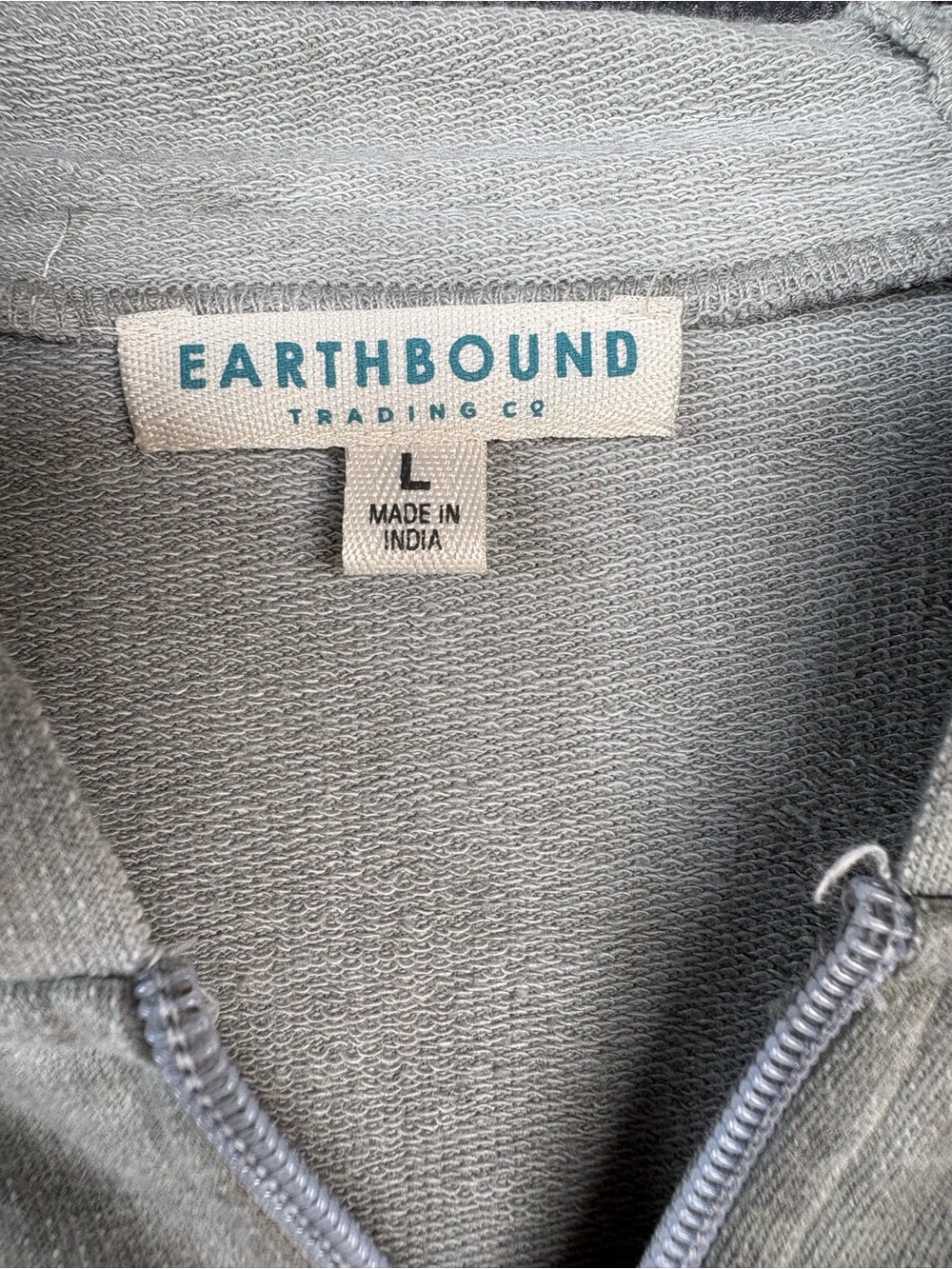 EARTHBOUND Gray Zip Hoodie with Hood - Picture 3 of 6